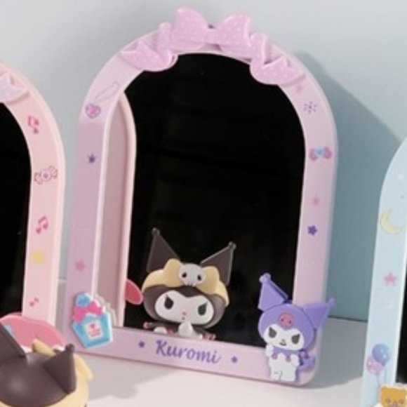 Sanrio Kuromi MIrror Desktop Kawaii Purple Framed Vanity Mirror - Picture 1 of 4